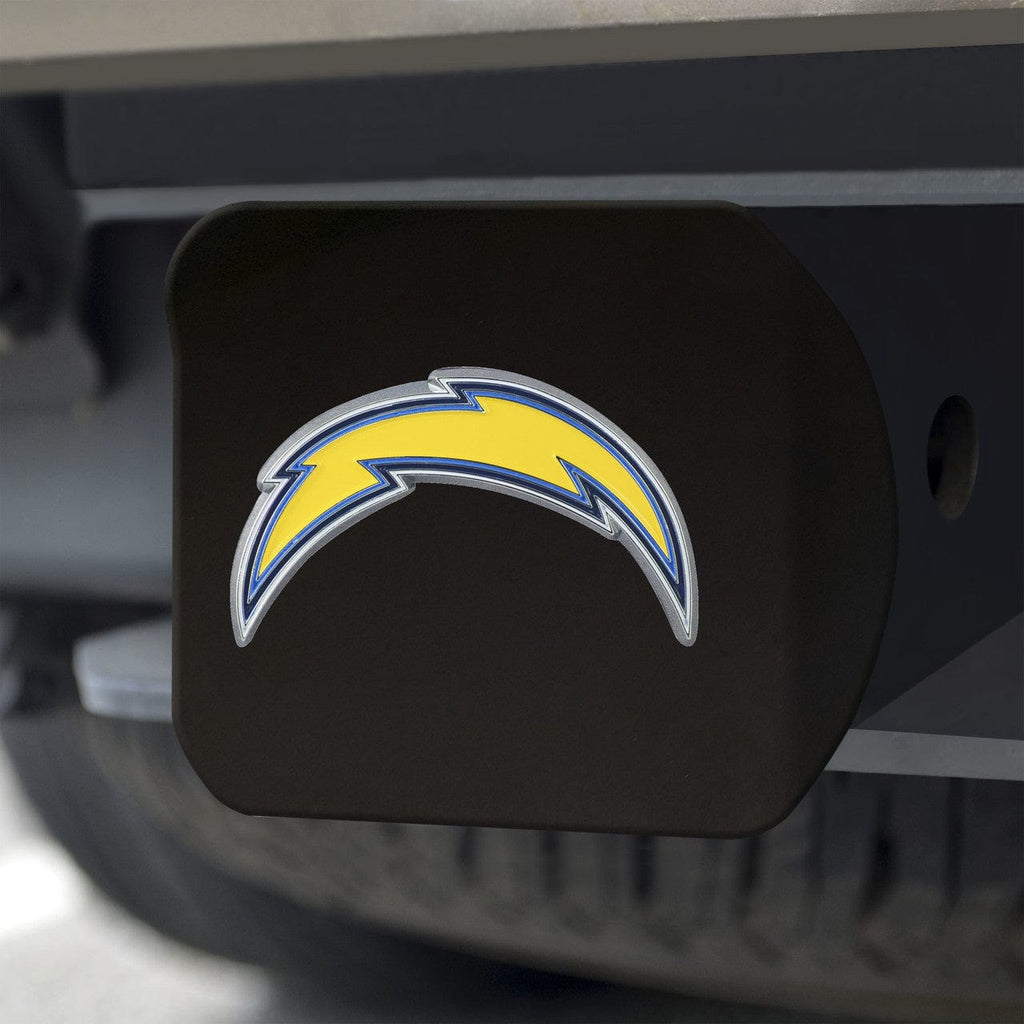 Auto Hitch Covers Los Angeles Chargers Hitch Cover Color Emblem on Black 842281126075