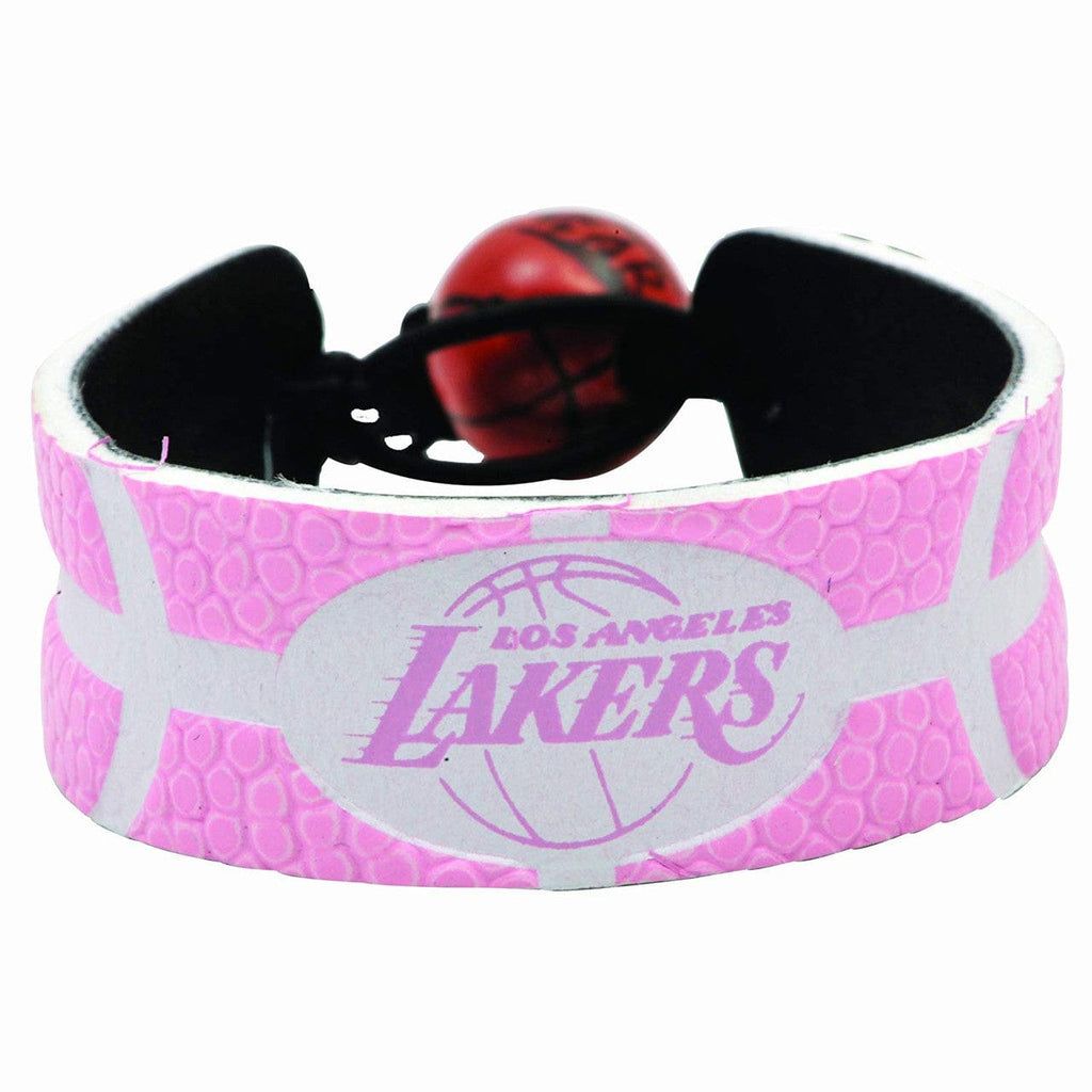 Los Angeles Lakers Los Angeles Lakers Bracelet Team Color Basketball Pink CO 877314006161