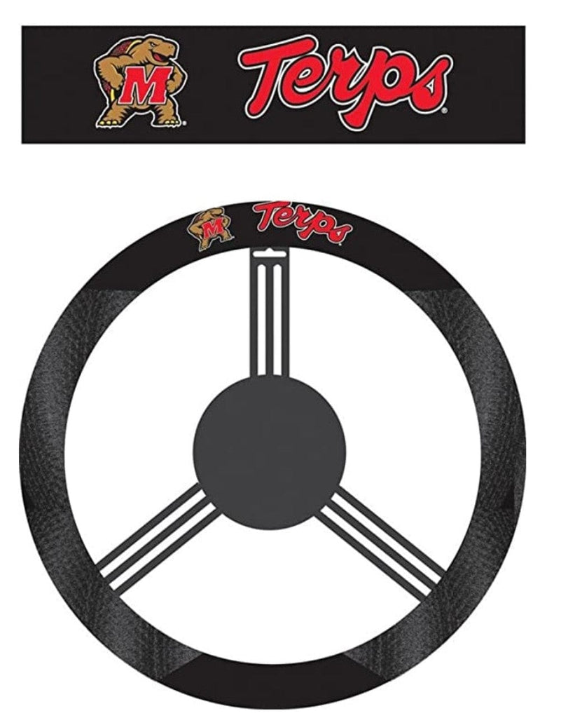Maryland Terrapins Maryland Terrapins Steering Wheel Cover Mesh Style CO 023245585361