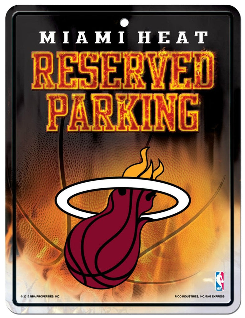 Sign Metal Parking Miami Heat Sign Metal Parking 094746550691