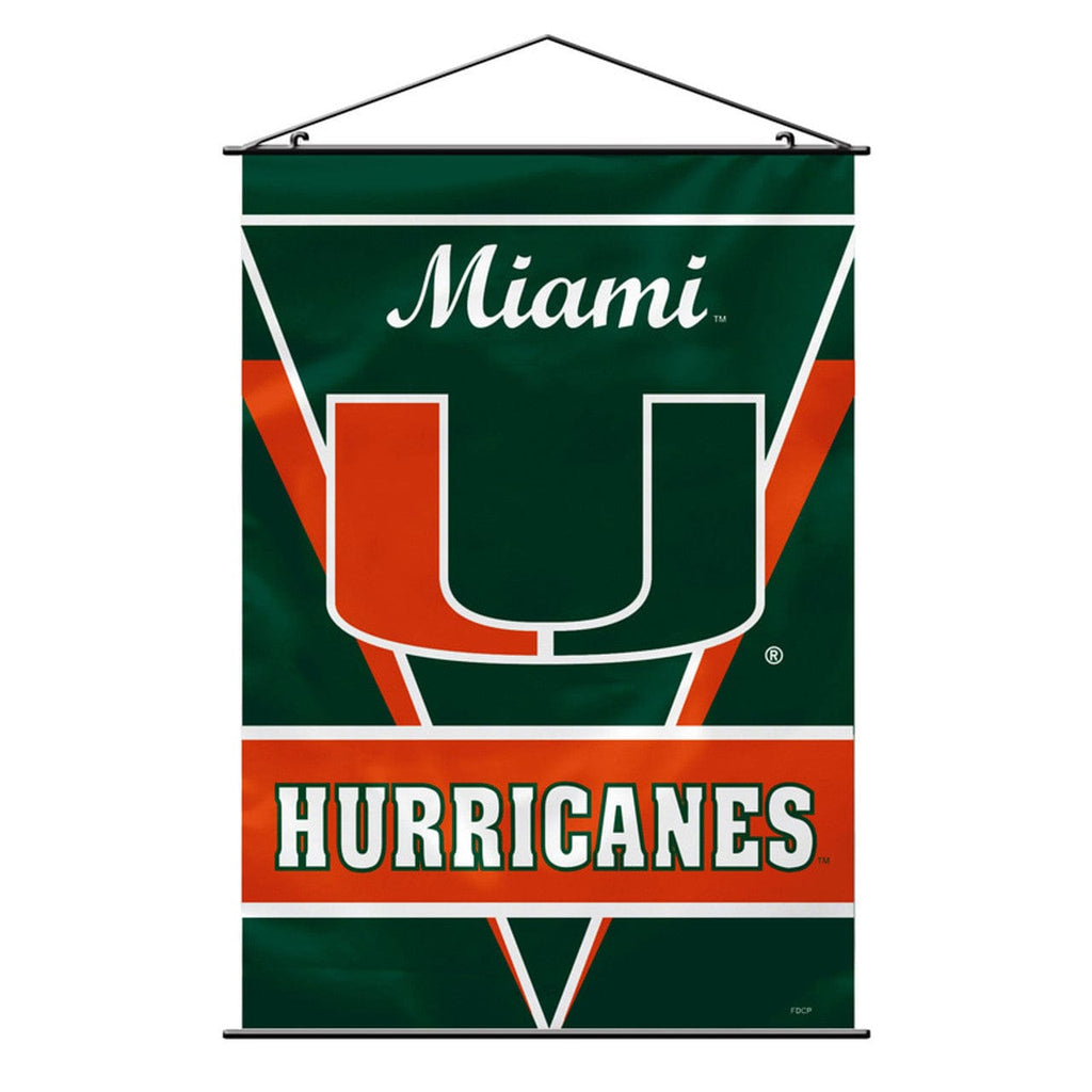 Miami Hurricanes Miami Hurricanes Banner 28x40 Wall Style CO 023245547383