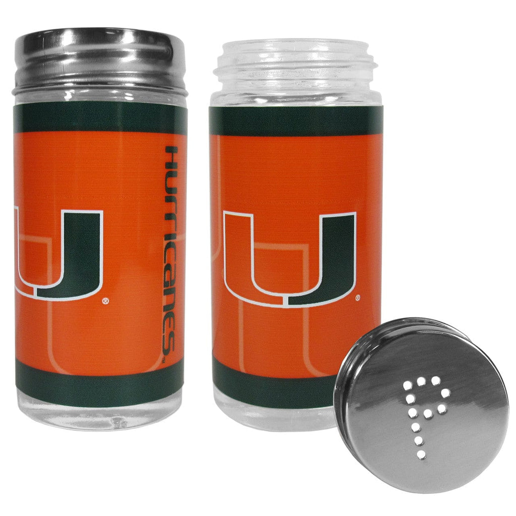 Salt and Pepper Shakers Miami Hurricanes Salt and Pepper Shakers Tailgater 754603702730
