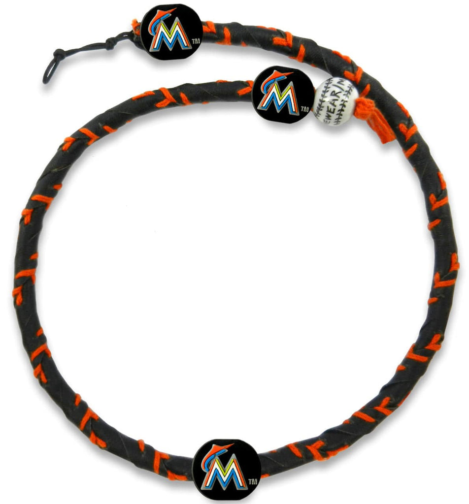 Jewelry Necklace Frozen Rope Miami Marlins Necklace Frozen Rope Baseball Team Color 844214048485
