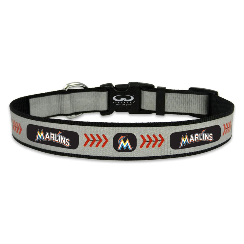 Pet Collar Large Miami Marlins Pet Collar Reflective Baseball Size Large 844214059368