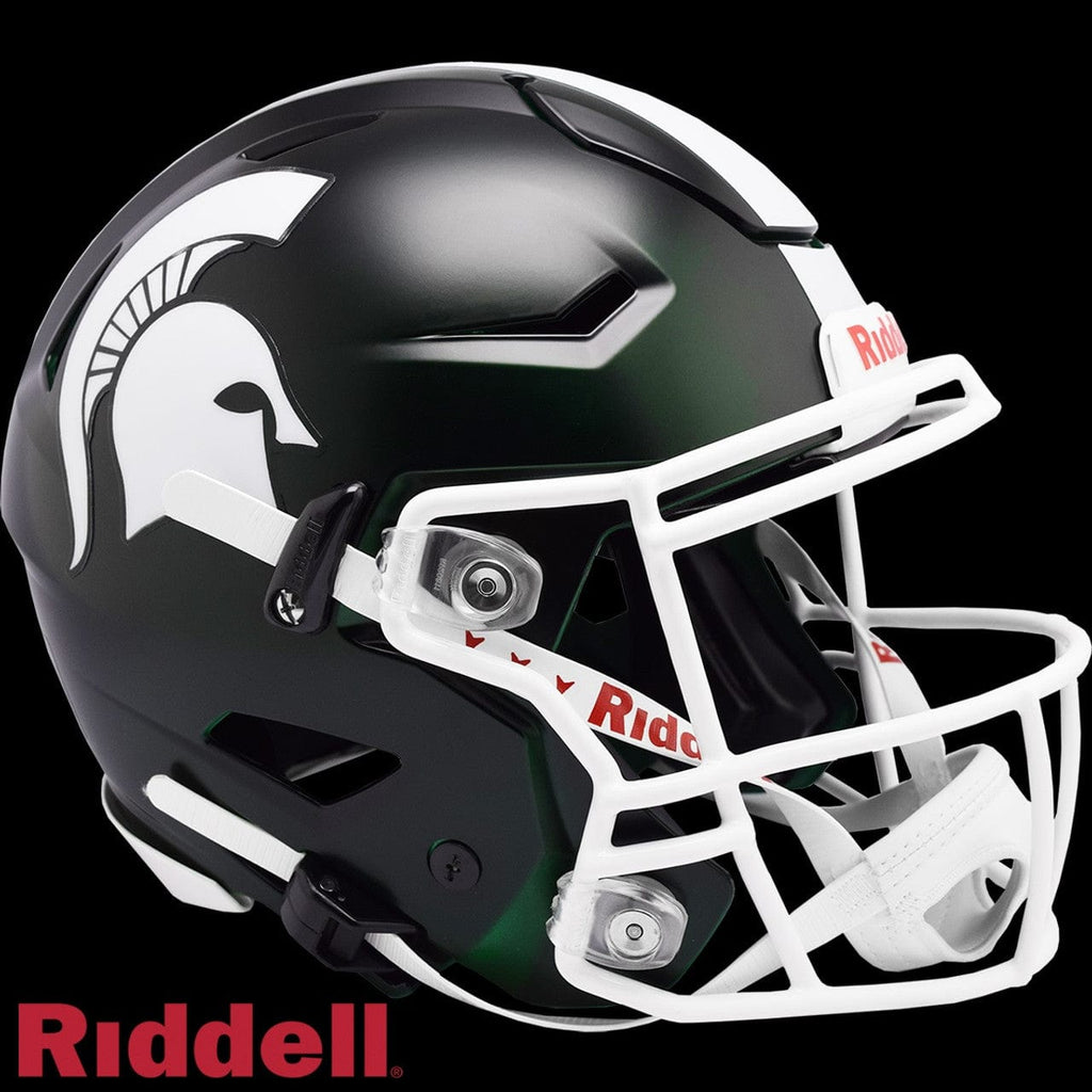 Helmets Full Size Authentic Michigan State Spartans Helmet Riddell Authentic Full Size SpeedFlex Style - Special Order 095855329499
