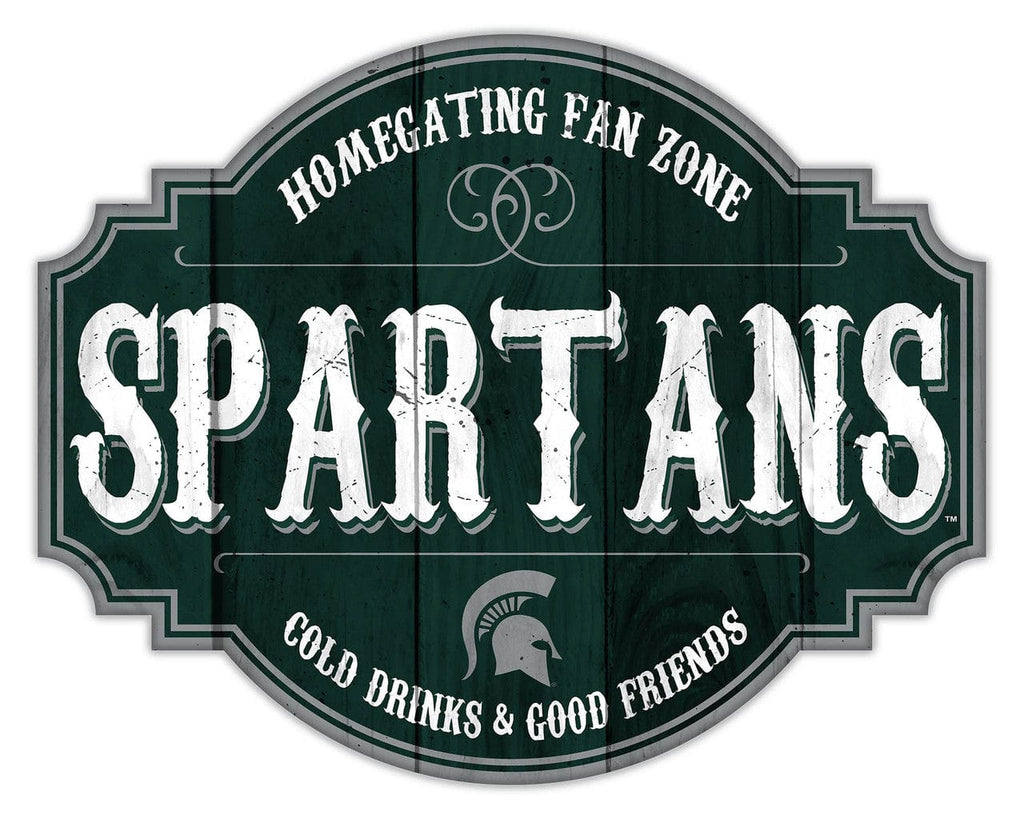Signs Michigan State Spartans Sign Wood 12 Inch Homegating Tavern 878461181985