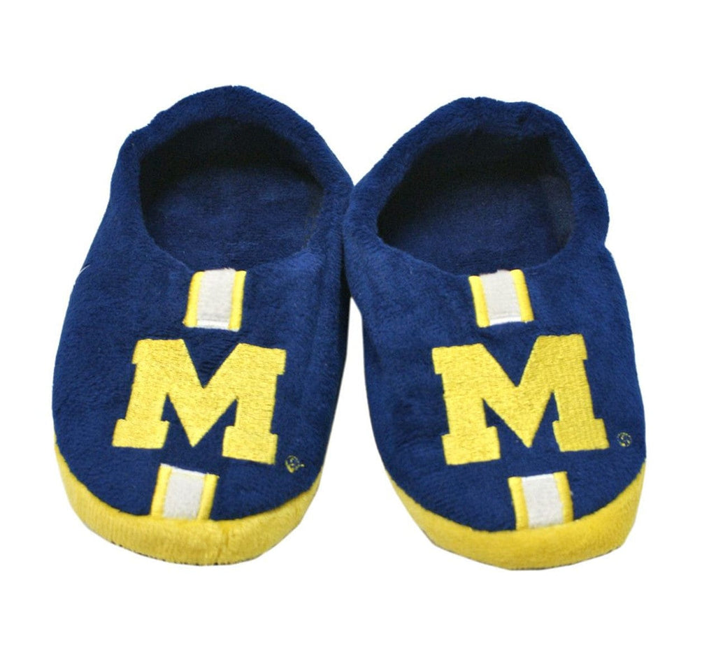 Michigan Wolverines Michigan Wolverines Slippers - Youth 4-7 Stripe (12 pc case) CO 884966236631