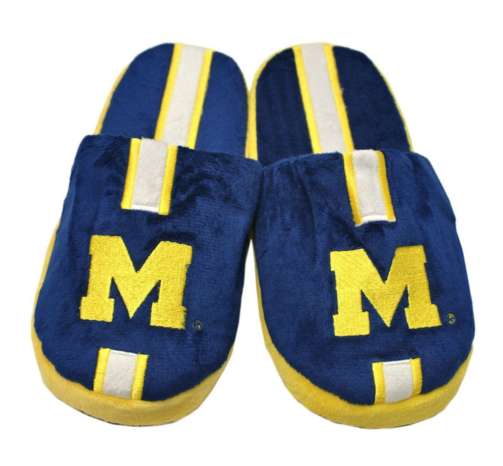 Michigan Wolverines Michigan Wolverines Slippers - Youth 8-16 Stripe (12 pc case) CO 884966238611
