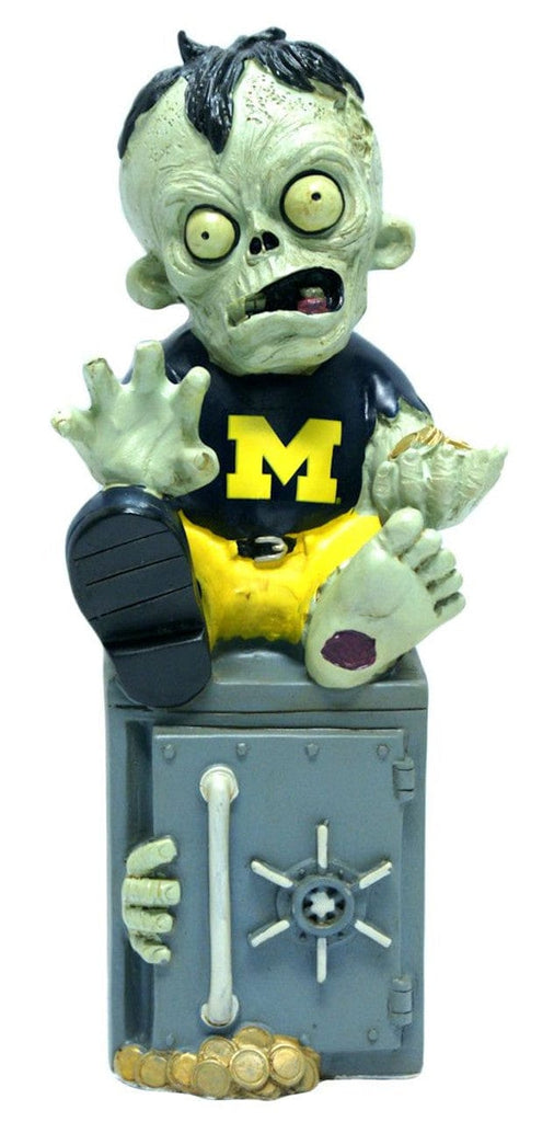 Michigan Wolverines Michigan Wolverines Zombie Figurine Bank CO 887849519104