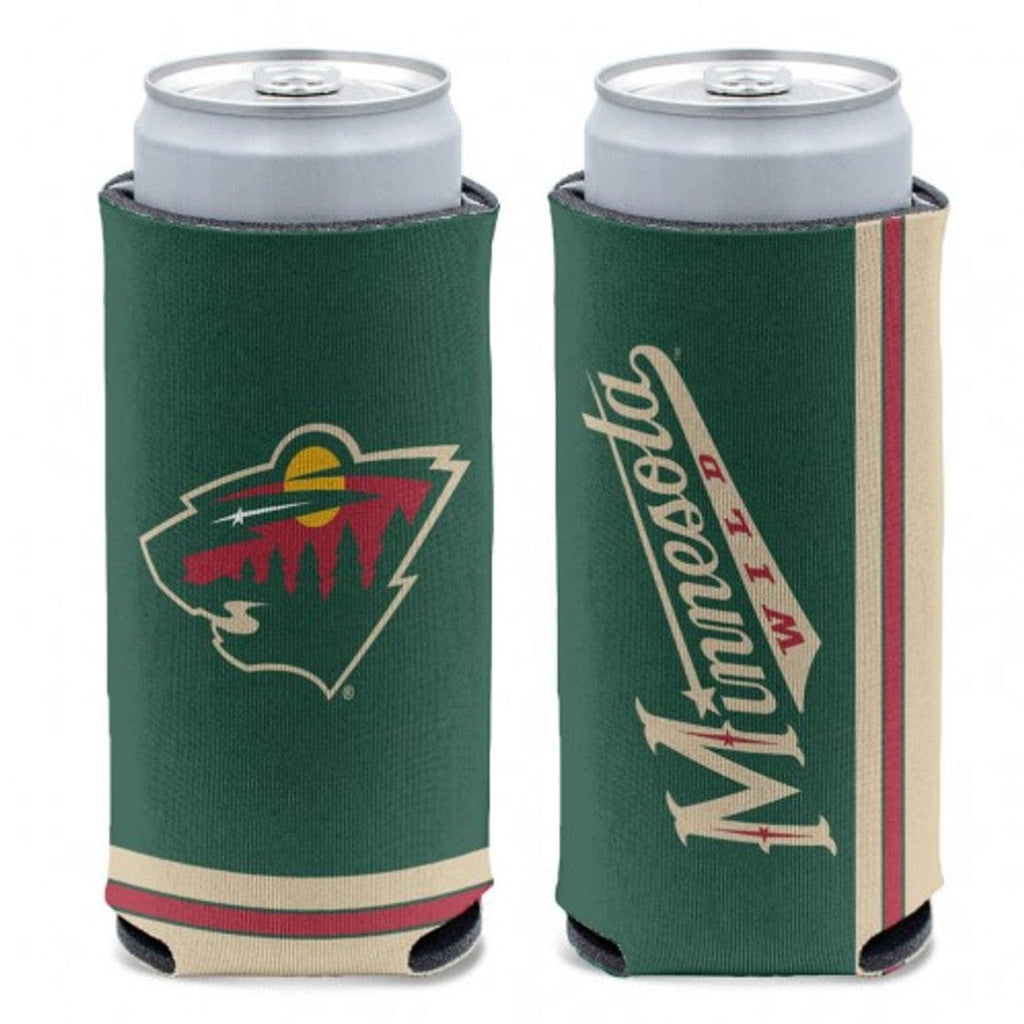Slim Can Coolers Minnesota Wild Can Cooler Slim Can Design 194166086906