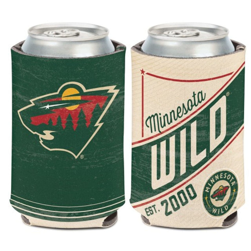 Can Cooler Vintage Design Minnesota Wild Can Cooler Vintage Design Special Order 032085529244
