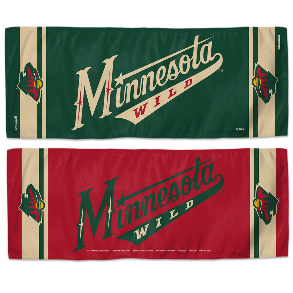 Towel Cooling Minnesota Wild Cooling Towel 12x30 - Special Order 099606231666