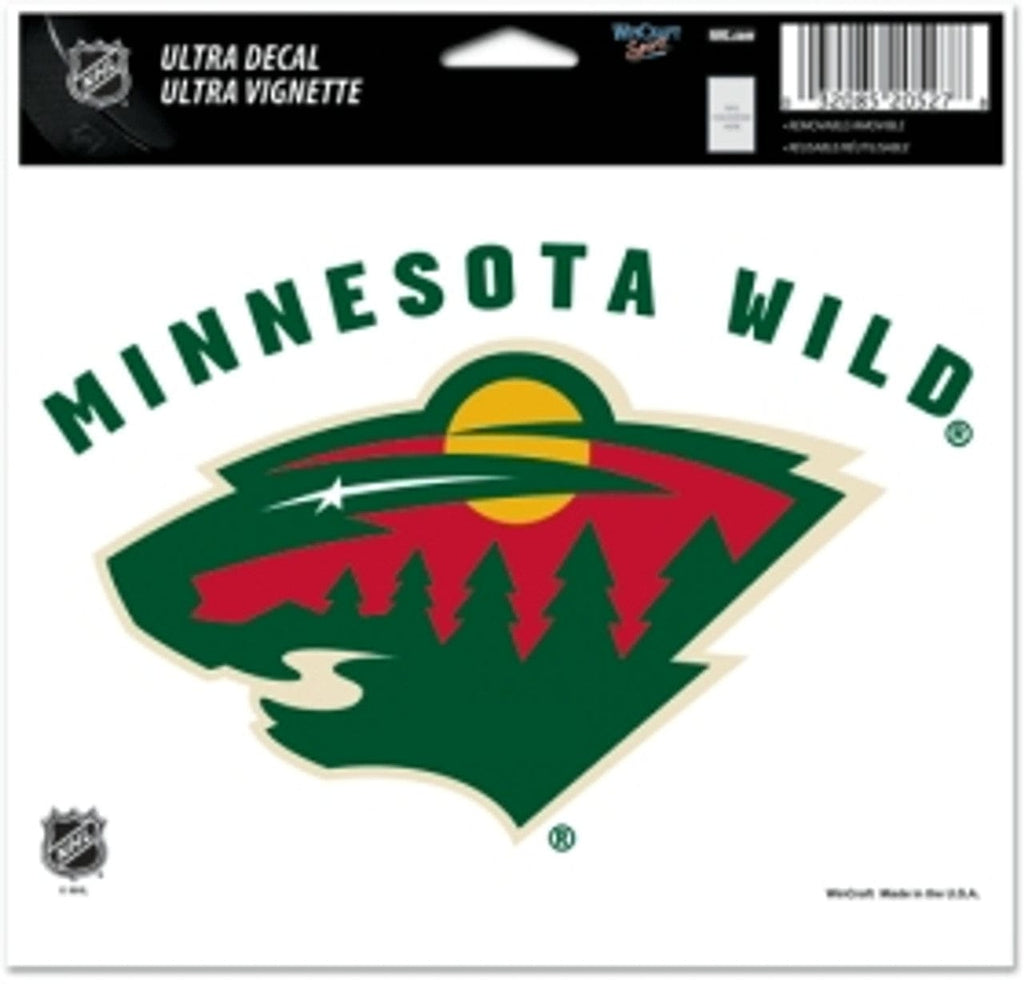Decal 5x6 Multi Use Color Minnesota Wild Decal 5x6 Ultra Color 032085205315