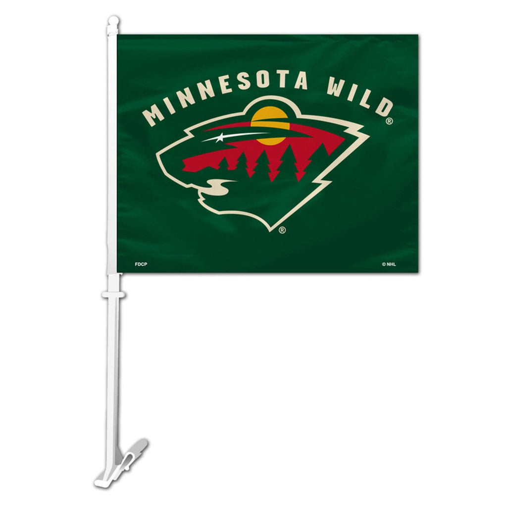 Car Flags Minnesota Wild Flag Car Style - Special Order 023245889346