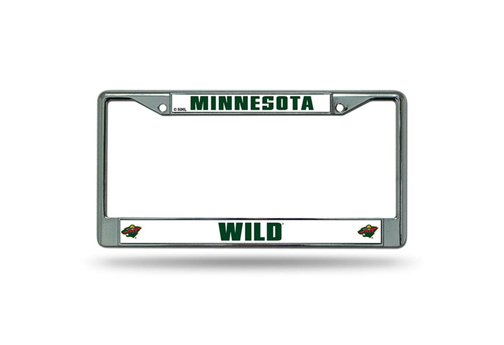 License Frame Chrome Minnesota Wild License Plate Frame Chrome 094746227692