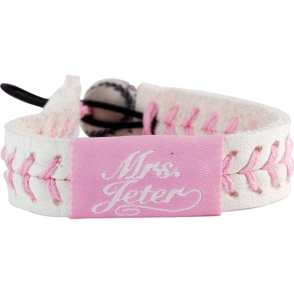 Jewelry Bracelet Pink Mrs. Jeter/ New York Yankees Pink Jersey Bracelet 877314002521
