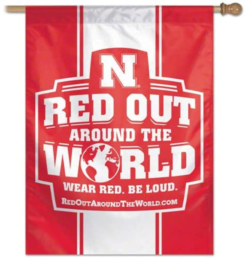Nebraska Cornhuskers Nebraska Cornhuskers Banner 27x37 Vertical Red Out 032085188960