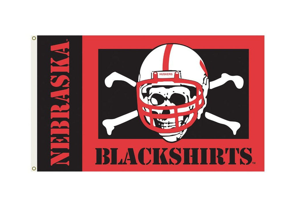 Flag 3x5 Nebraska Cornhuskers Flag 3x5 Blackshirts 015889951053