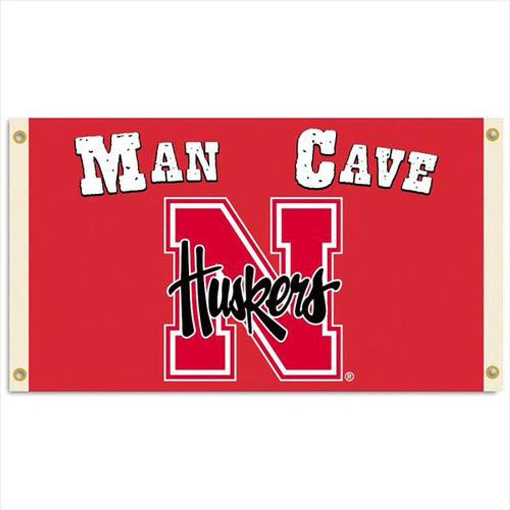 Nebraska Cornhuskers Nebraska Cornhuskers Flag 3x5 Man Cave BSI CO 015889957055