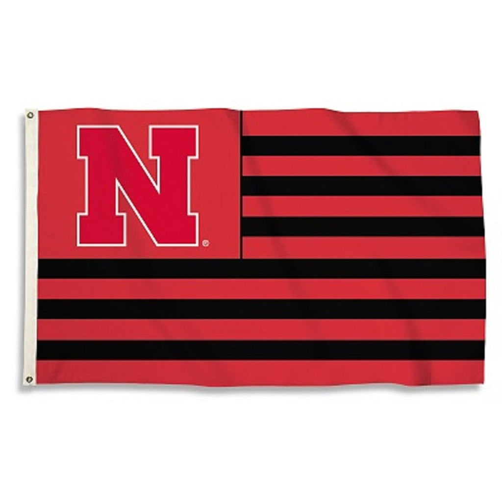 Flag 3x5 Nebraska Cornhuskers Flag 3x5 Multi Stripe 015889359057