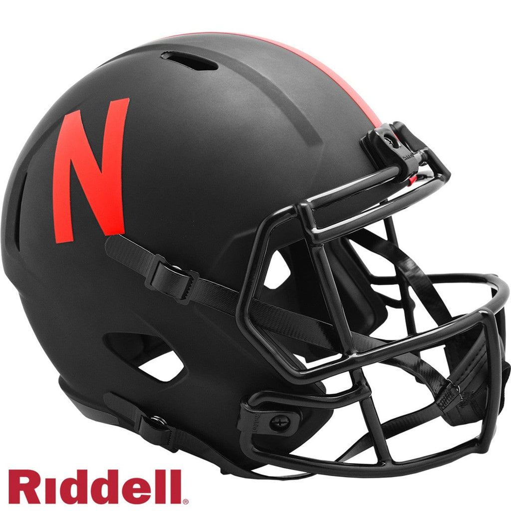 Helmets Full Size Rep Eclipse Nebraska Cornhuskers Helmet Riddell Replica Full Size Speed Style Eclipse Alternate Special Order 095855877228