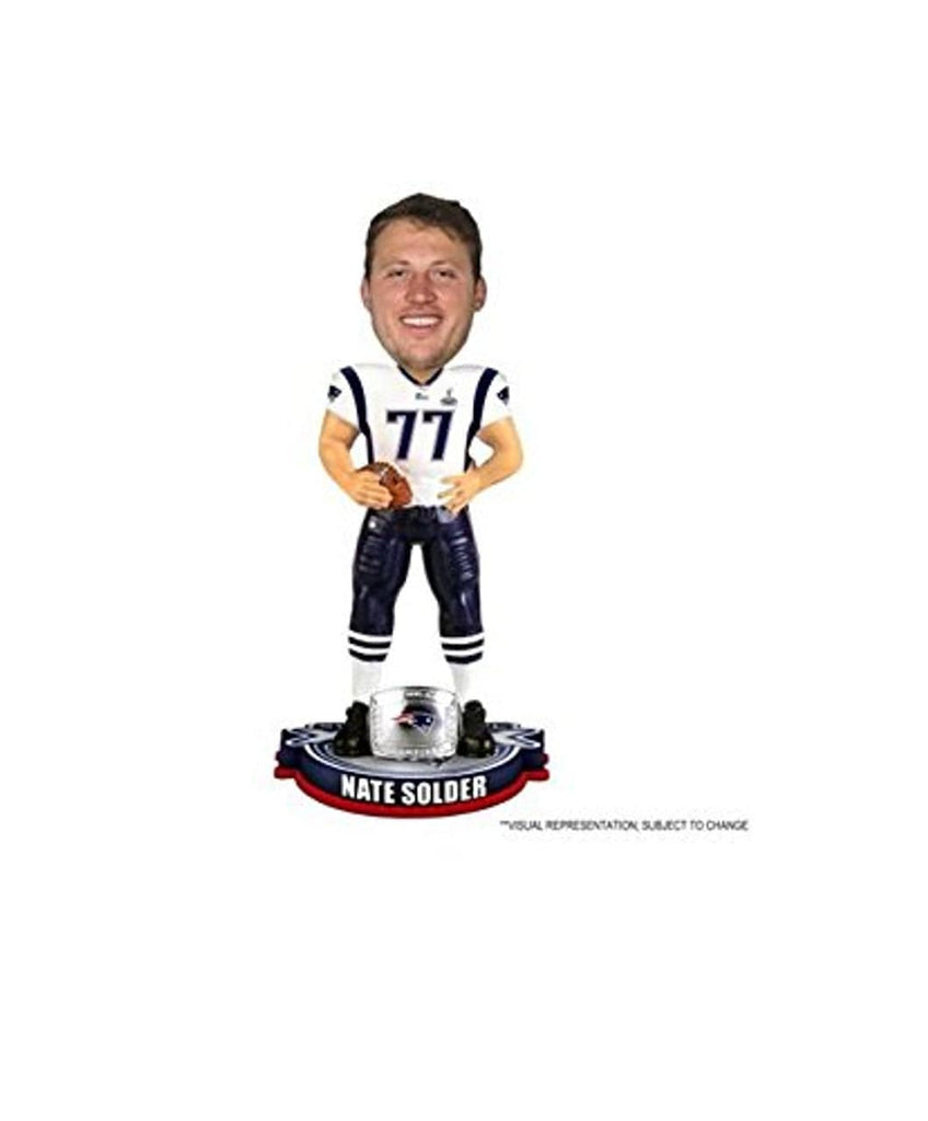 Bobble Heads New England Patriots Nate SolderForever Collectibles Super Bowl 49 Champ Bobblehead 889345210370