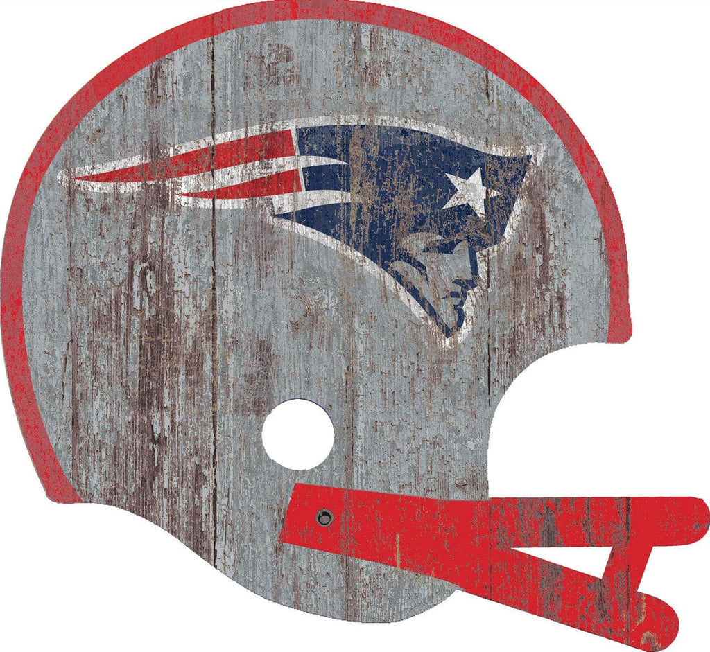 New England Patriots New England Patriots Sign Wood Large Helmet Style 878460100055