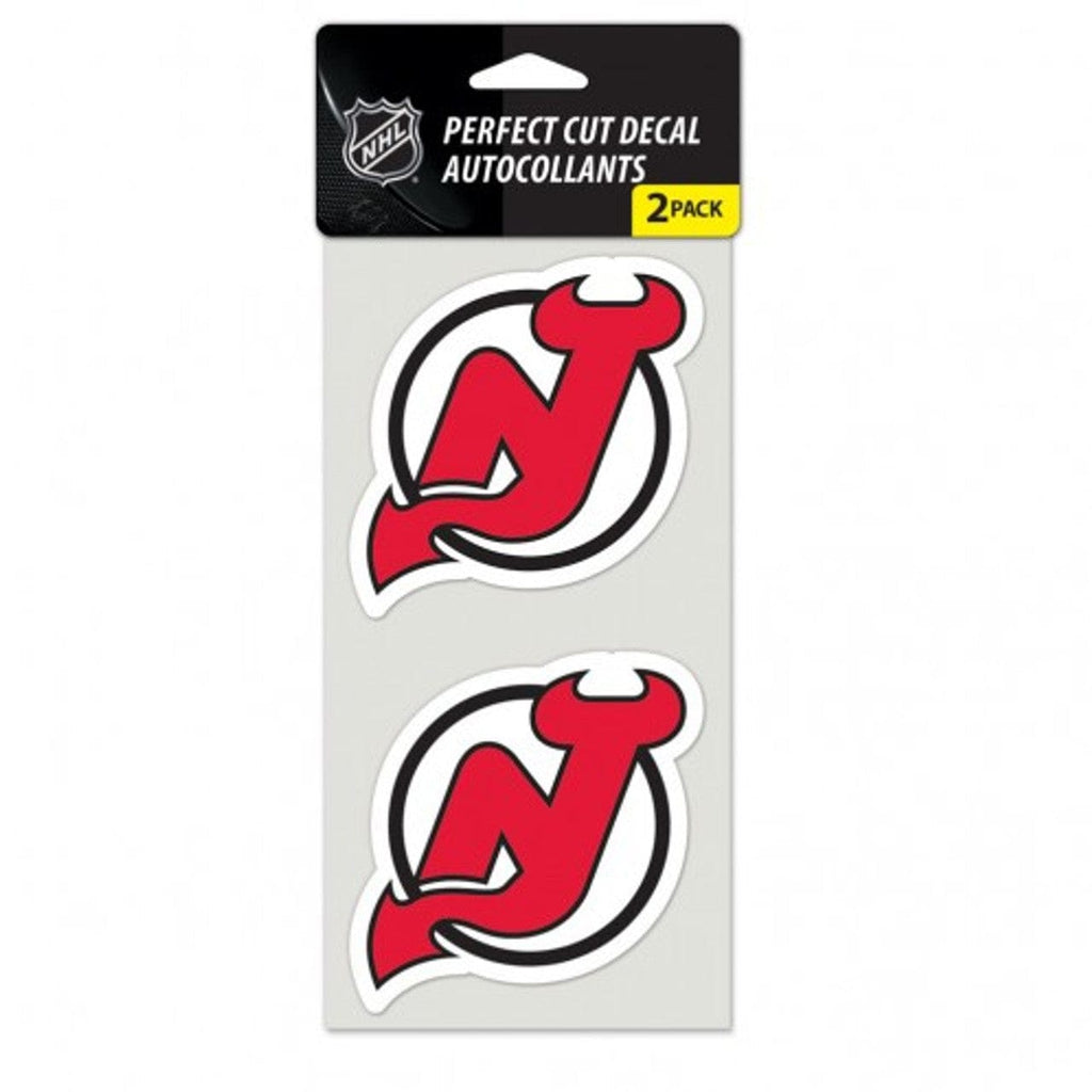 Decal 4x4 Perfect Cut Set of 2 New Jersey Devils Decal 4x4 Perfect Cut Set of 2 032085479839