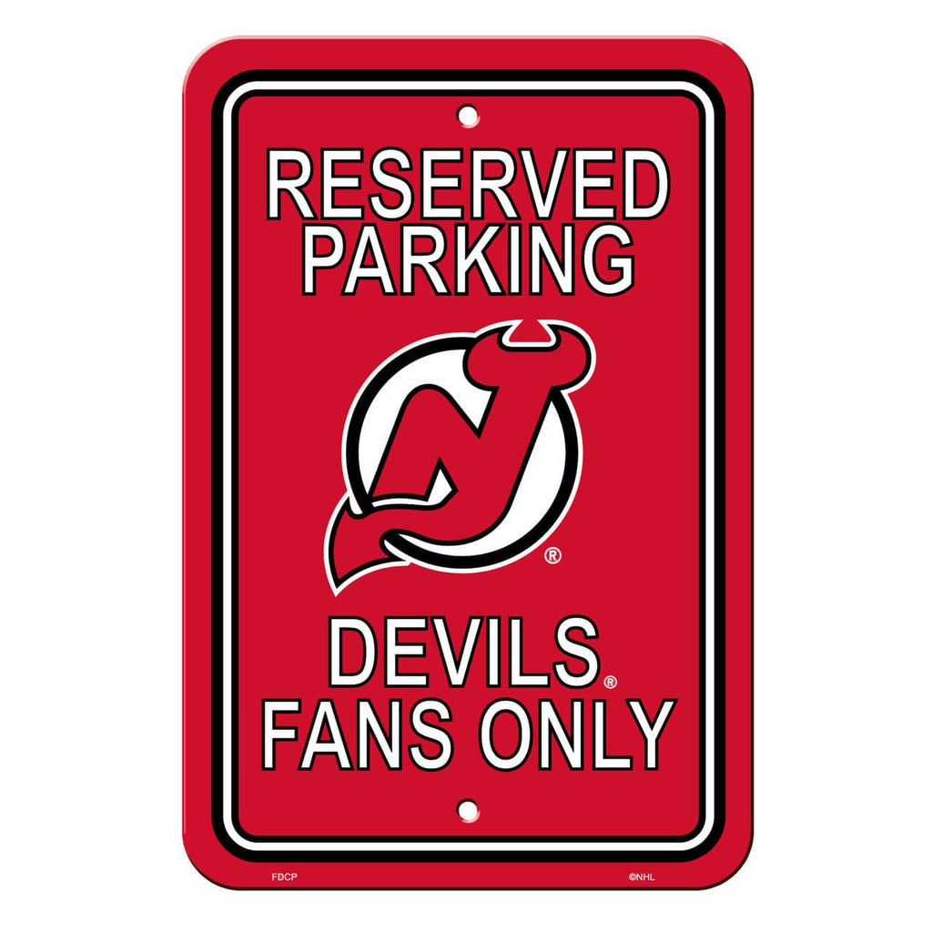 New Jersey Devils New Jersey Devils Sign 12x18 Plastic Reserved Parking Style CO 023245802024