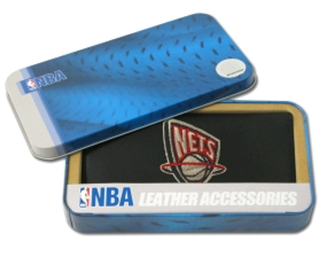 Brooklyn Nets New Jersey Nets Checkbook Cover Embroidered Leather CO 024994365198