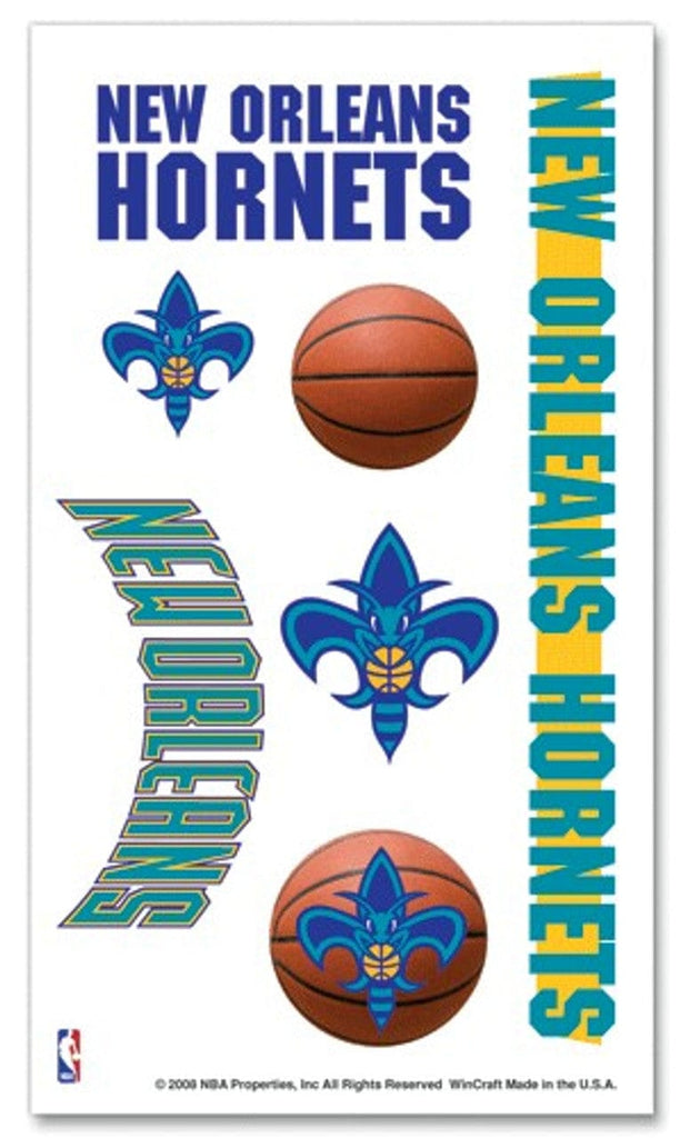 NBA Legacy Teams New Orleans Hornets Temporary Tattoos 032085143679