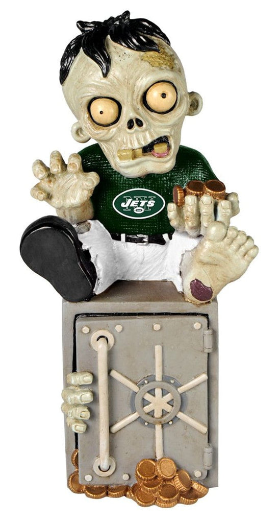 New York Jets New York Jets Zombie Figurine Bank CO 887849520025