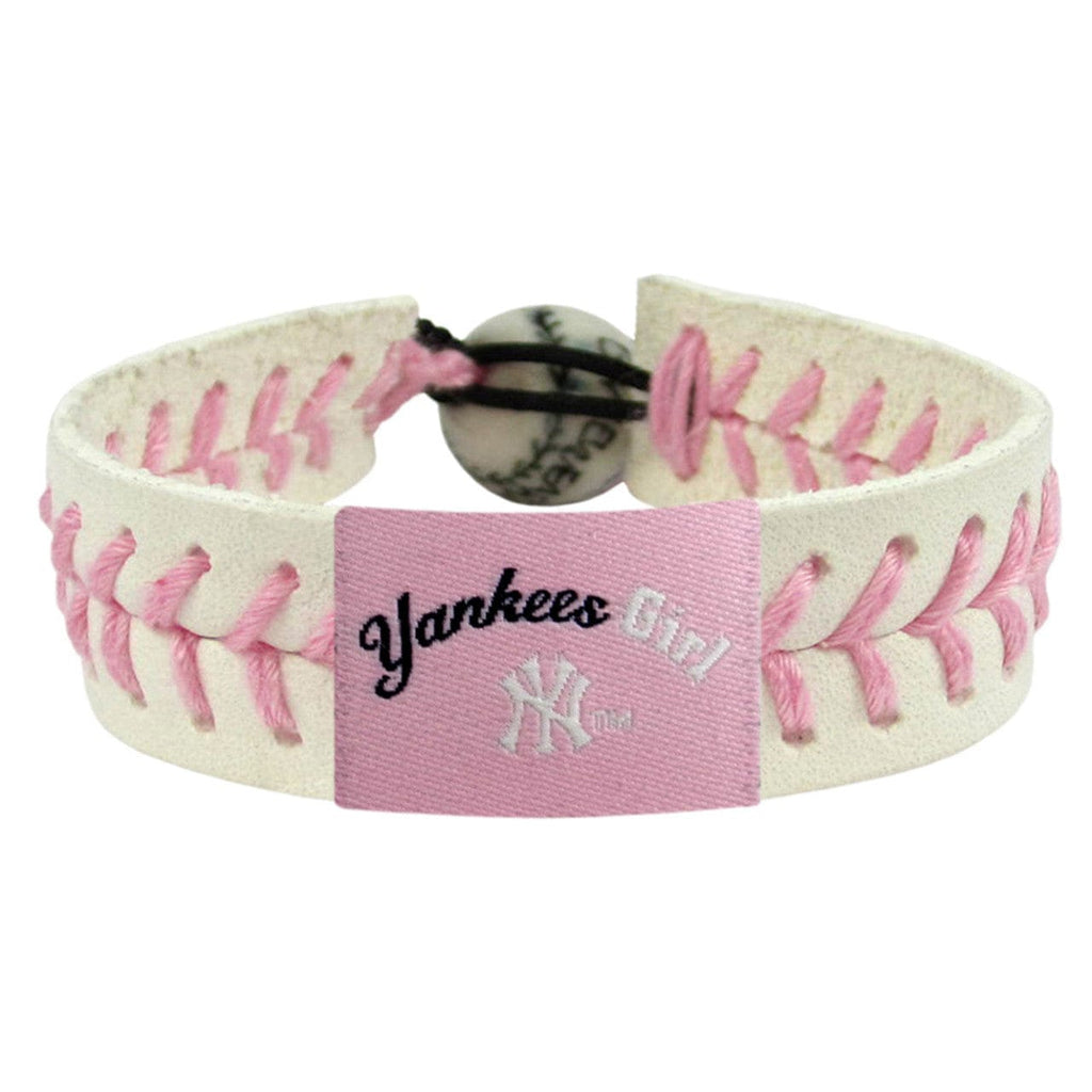 New York Yankees New York Yankees Bracelet Baseball Pink Yankee Girl CO 844214041912