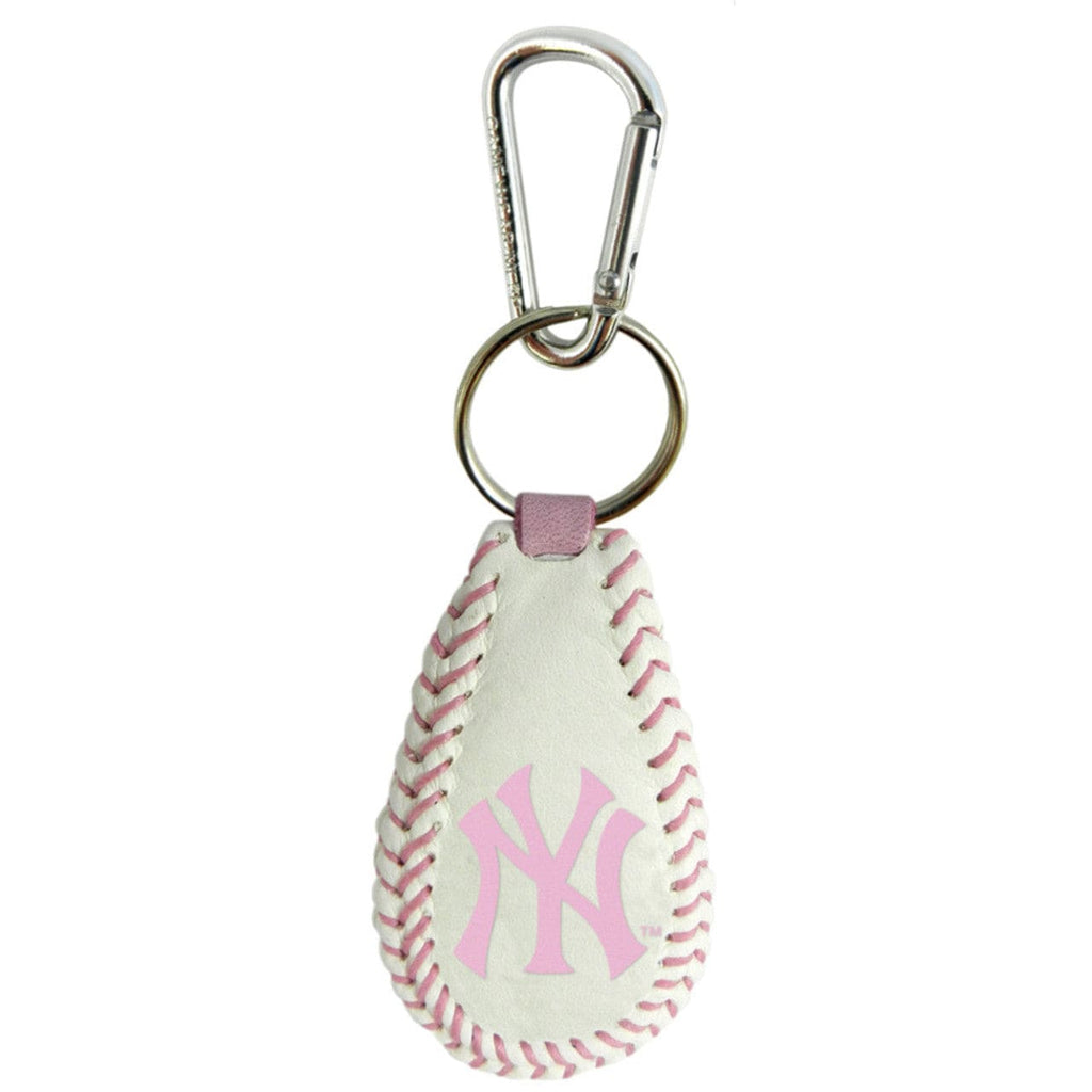 New York Yankees New York Yankees Keychain Baseball Pink CO 844214020047