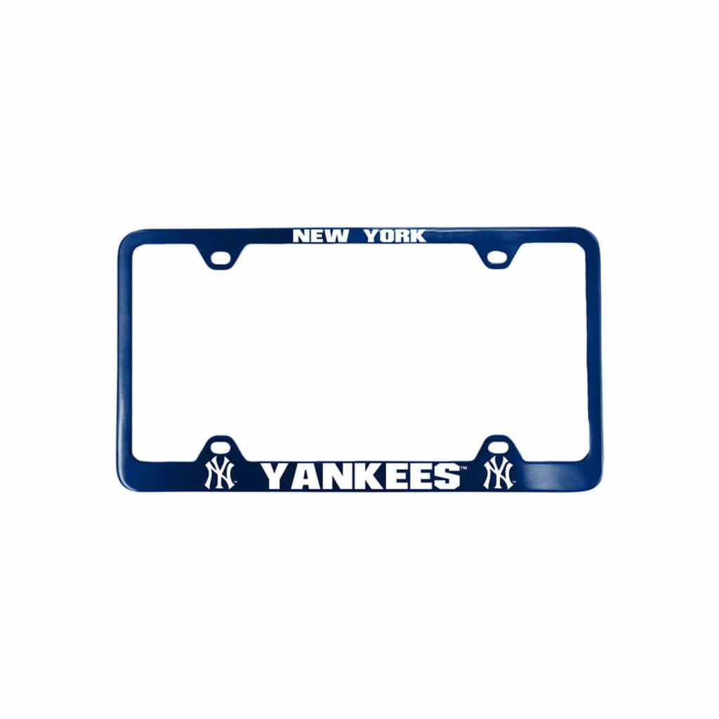 License Plate Frame Laser Cut New York Yankees License Plate Frame Laser Cut Blue 023245619103