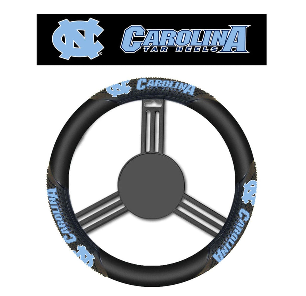 North Carolina Tar Heels North Carolina Tar Heels Steering Wheel Cover Massage Grip Style CO 023245566490