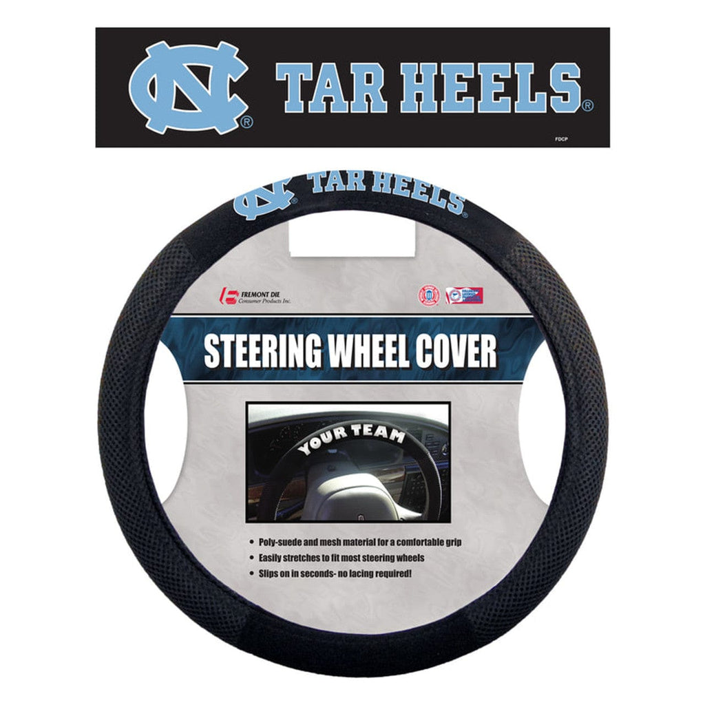 North Carolina Tar Heels North Carolina Tar Heels Steering Wheel Cover Mesh Style Alternate CO 023245485951