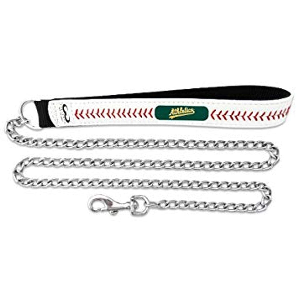 Oakland Athletics Oakland Athletics Baseball Leather Leash - L  CO 844214056077