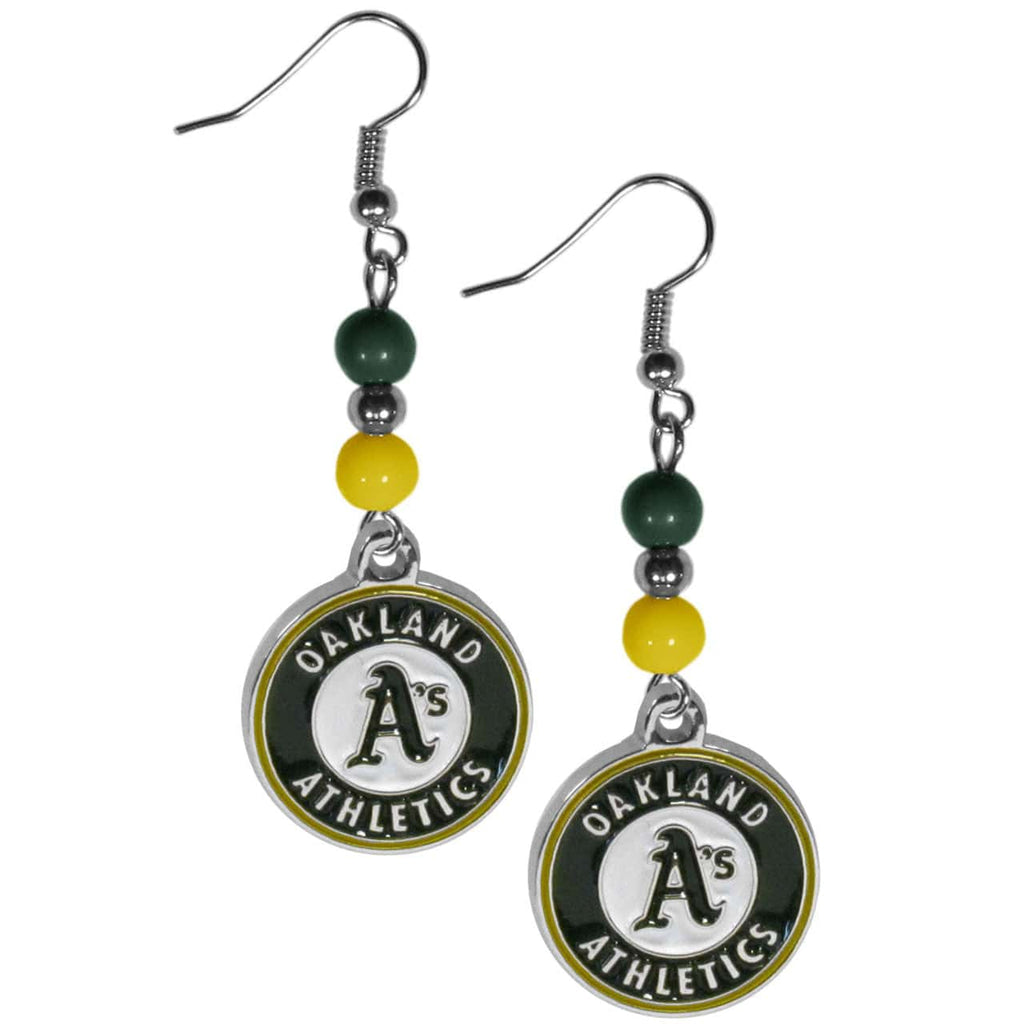 Oakland Athletics Oakland Athletics Earrings Dangle Style CO 754603372803