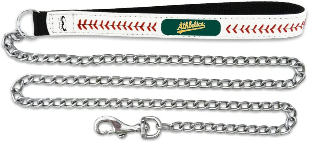Pet Fan Gear Leash Oakland Athletics Pet Leash Leather Chain Baseball Size Medium 844214056060