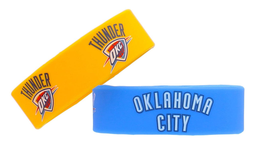 Jewelry Bracelets 2 Packs Oklahoma City Thunder Bracelets 2 Pack Wide 763264224352