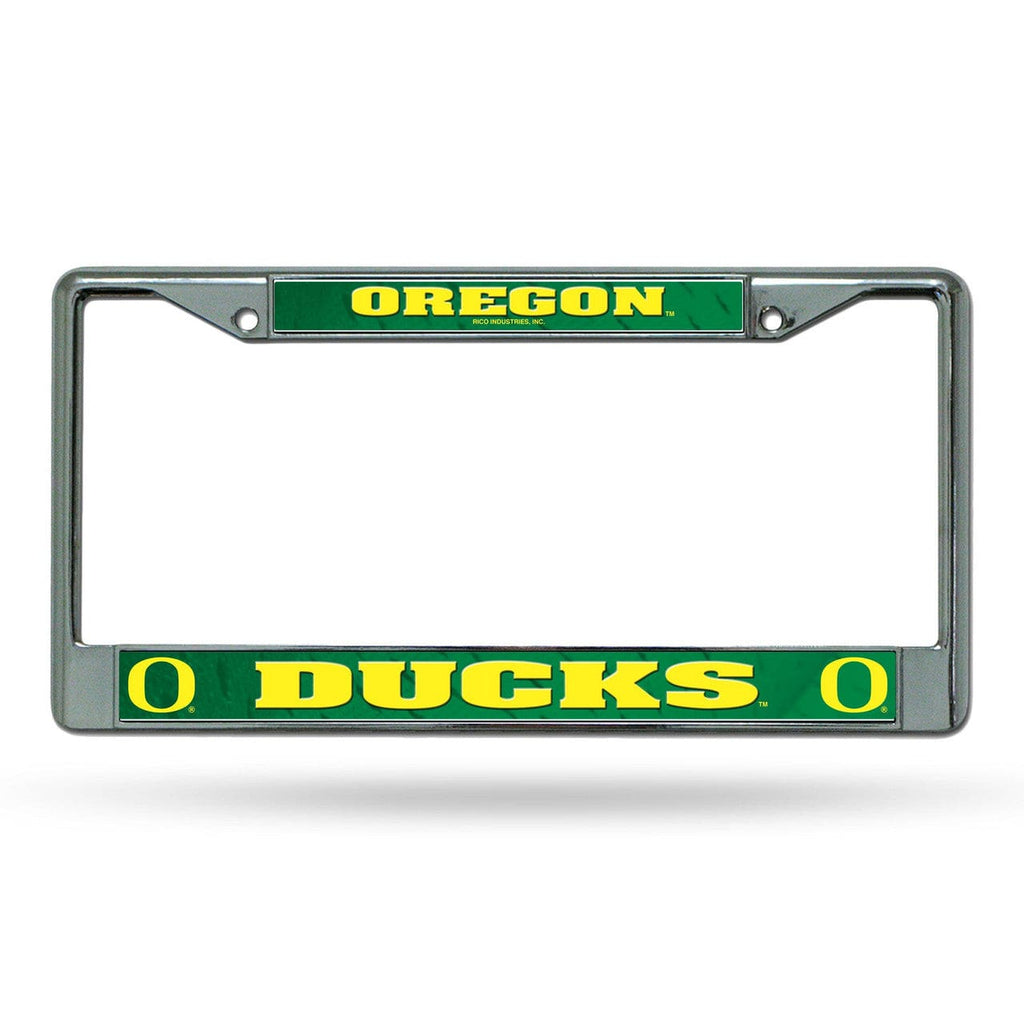 License Frame Chrome Oregon Ducks License Plate Frame Chrome Printed Insert 767345626912
