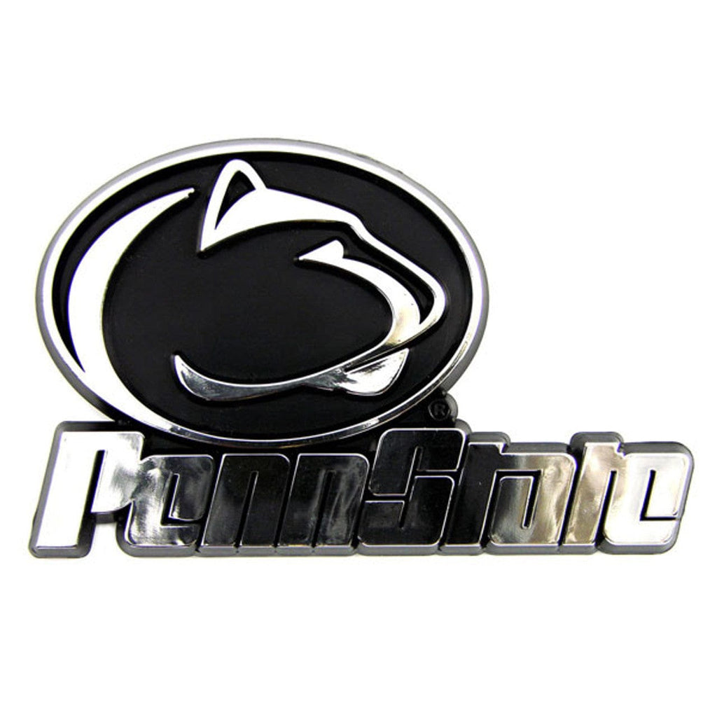 Auto Emblem Chrome Penn State Nittany Lions Auto Emblem Silver Chrome 681620054224