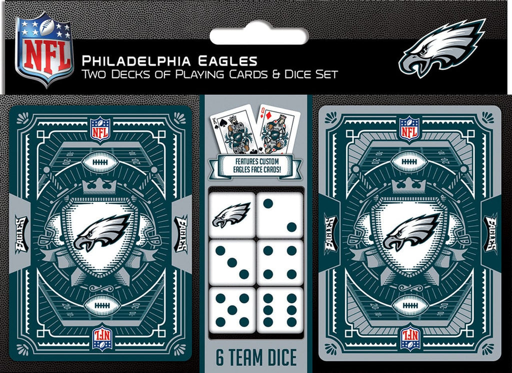 Playing Cards and Dice Set Philadelphia Eagles Playing Cards and Dice Set 705988013591