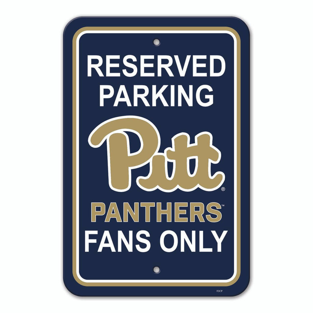 Pittsburgh Panthers Pittsburgh Panthers Sign 12x18 Plastic Reserved Parking Style CO 023245402910
