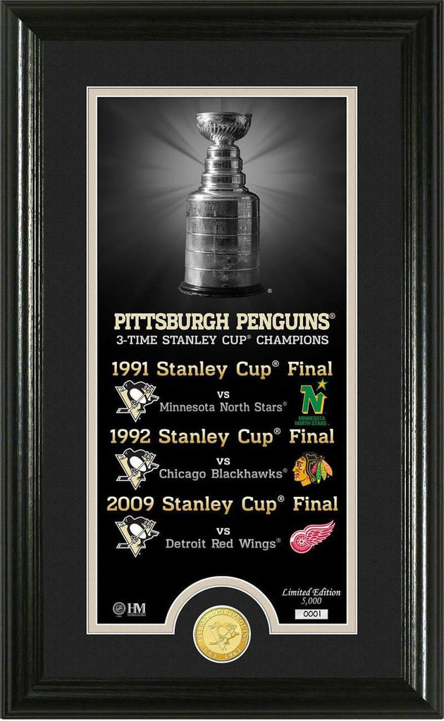 Collectable Coin Misc. Pittsburgh Penguins Legacy Supreme Bronze Coin Panoramic Photo Mint 633204880569