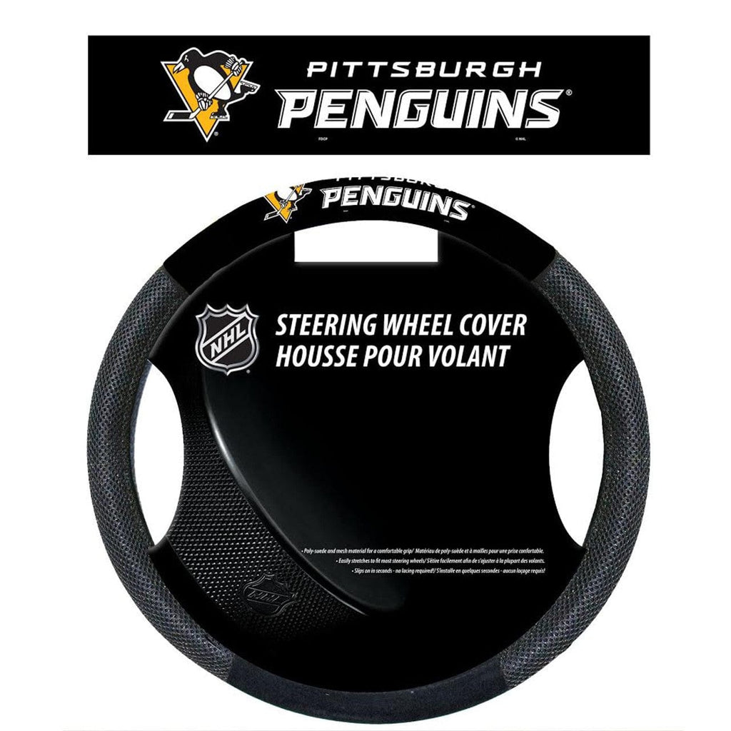 Pittsburgh Penguins Pittsburgh Penguins Steering Wheel Cover Mesh Style CO 023245885508