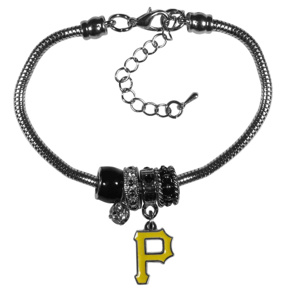 Pittsburgh Pirates Pittsburgh Pirates Bracelet Euro Bead Style CO 754603659171