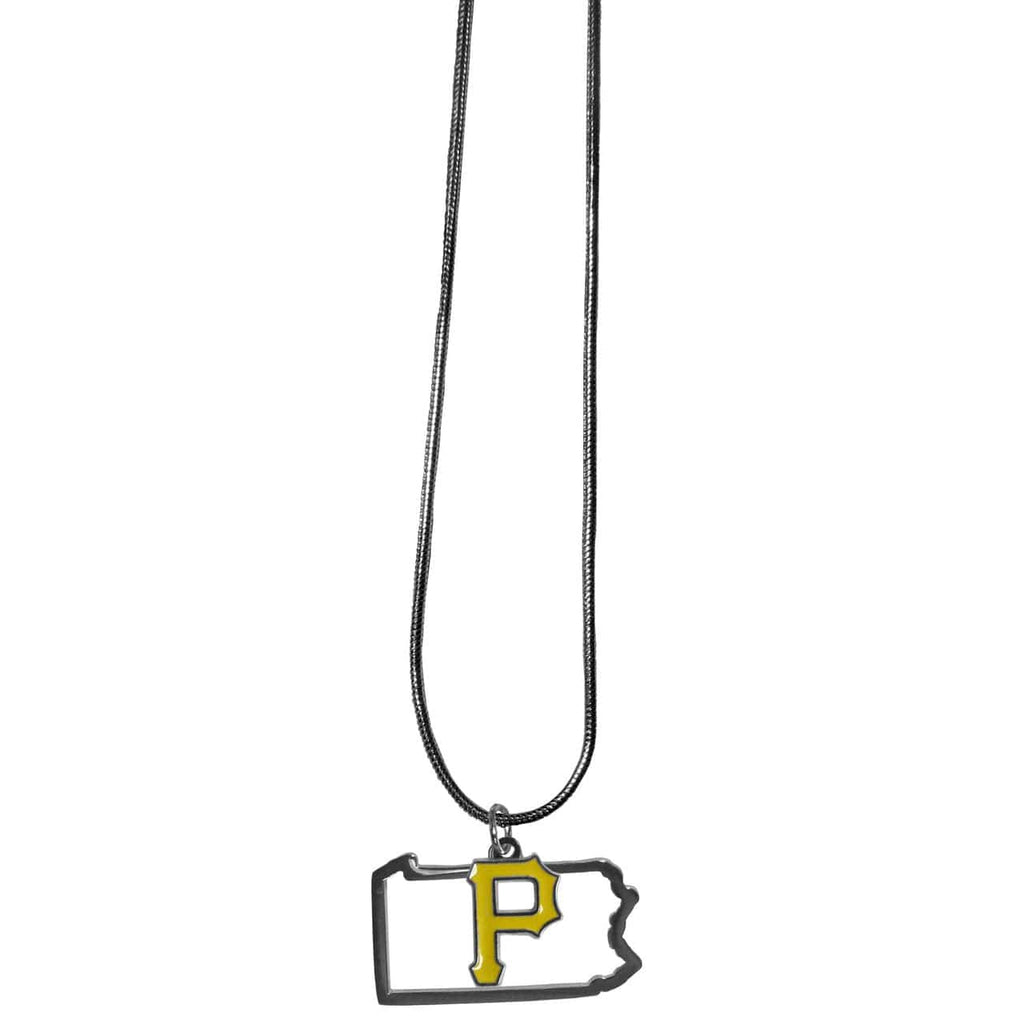 Pittsburgh Pirates Pittsburgh Pirates Necklace Chain with State Shape Charm CO 754603676260