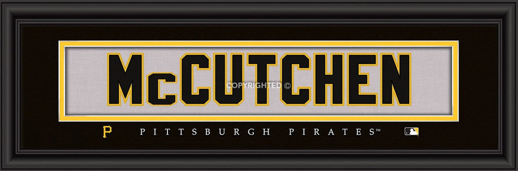 Pittsburgh Pirates Pittsburgh Pirates Print 8x24 Signature Style Andrew McCutchen 848655037015